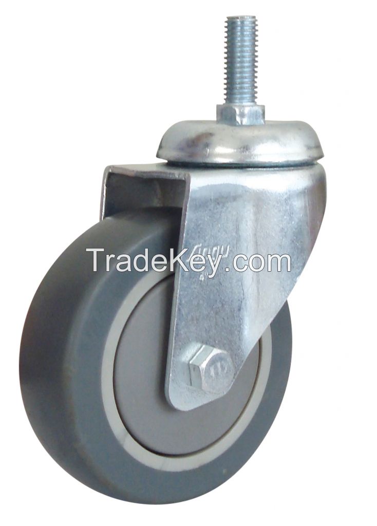 56 series middle duty super TPR caster/single axis caster/casters, universal wheels, equipment wheel, medical wheel, trolley wheel