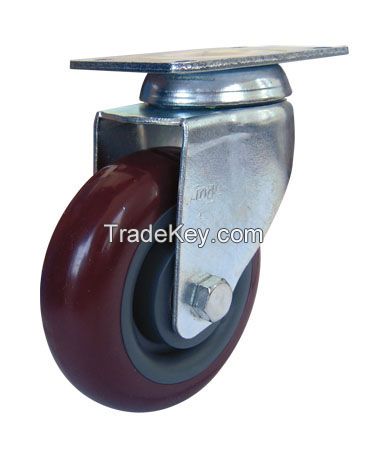 55 series Middle duty PU biaxial caster/single axis caster/casters, universal wheels, equipment wheel, medical wheel, trolley wheel