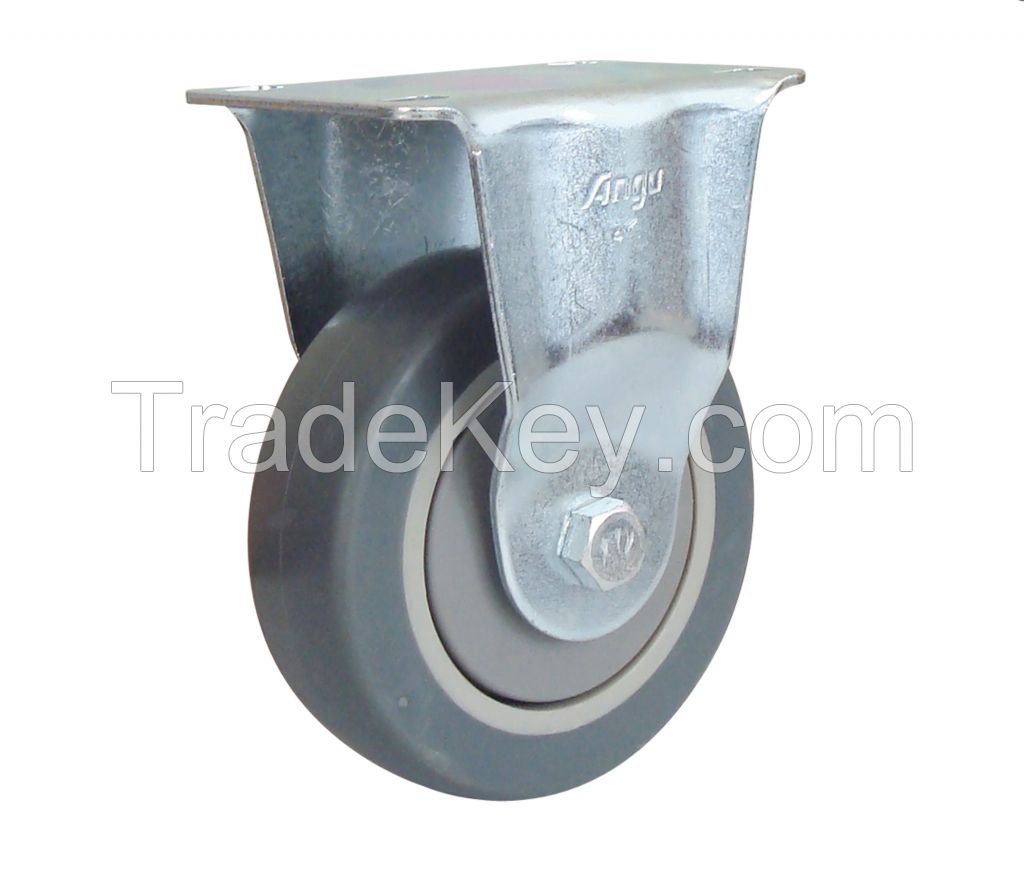 56 series middle duty super TPR caster/single axis caster/casters, universal wheels, equipment wheel, medical wheel, trolley wheel