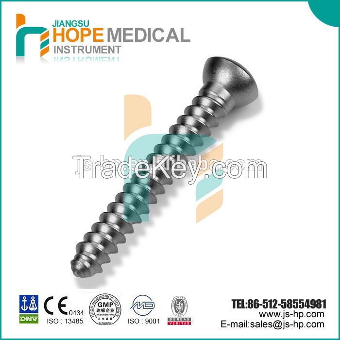 Hot sales with high quality orthopedic screw cortex screw HA3.5mm, titanium screw, orthopedic products