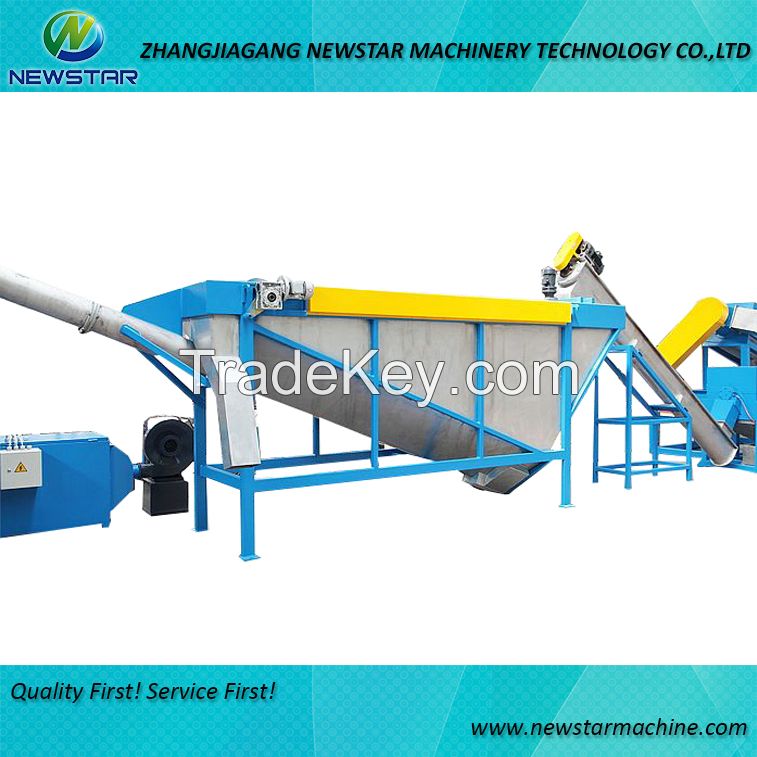 Plastic recycling machine for waste PET water bottle 