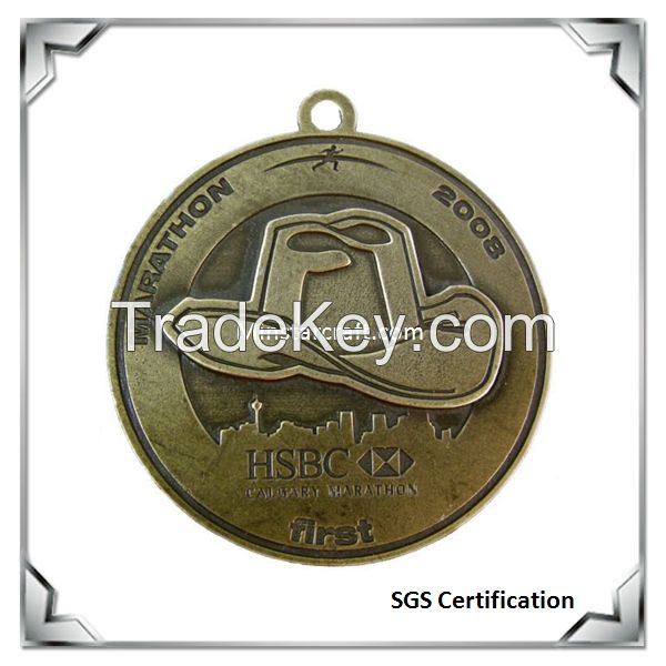 Promotional gift antique sport medal from Shenzhen Minstar Craft factory