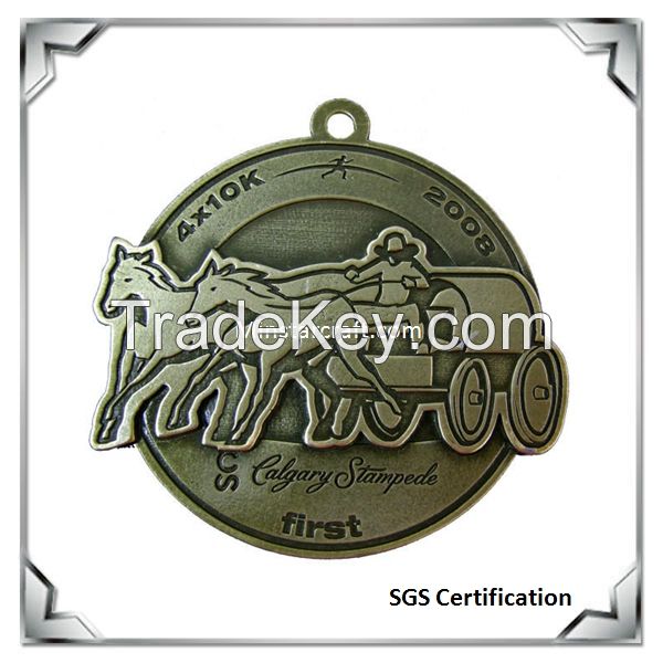 Promotional gift antique sport medal from Shenzhen Minstar Craft factory
