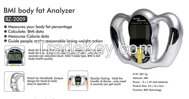 Fashion Digital BMI Monitor Body Fat Tester for Weight Loss