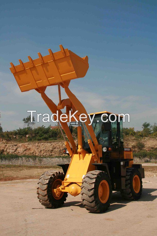 Front loader 2t wheel loader with 1.2m3 bucket capacity