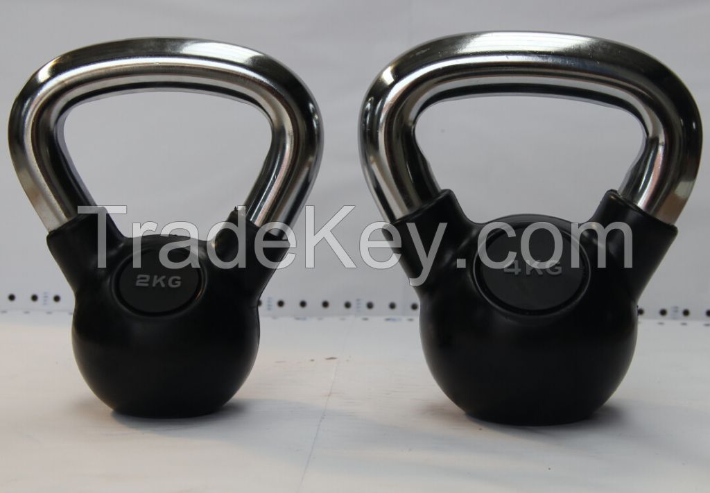 China wholesale rubber kettlebell set