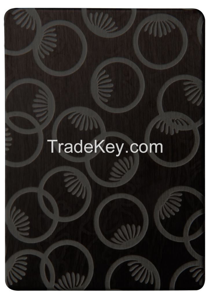 Rose Gold Mirror Finish, Etched, Embossed, Stainless Steel Sheets