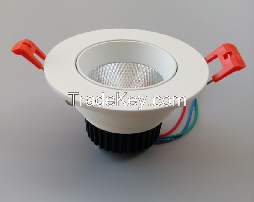 Hot Sell 3W 5W 12W 15W High Lumen LED COB downlight with CE, RoHS, BIS