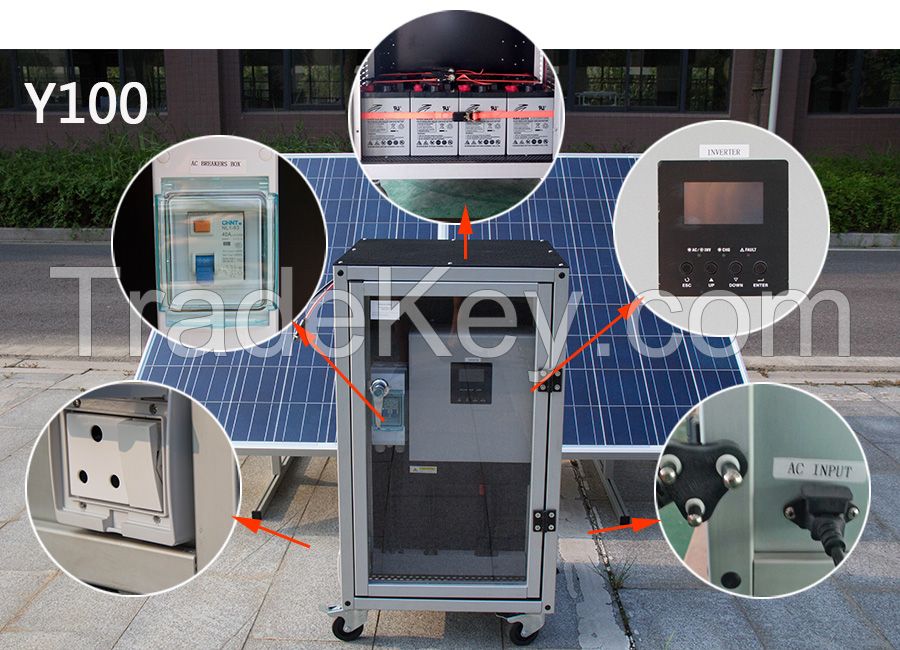 Serviceable delicate dependable performance offgrid solar generator system