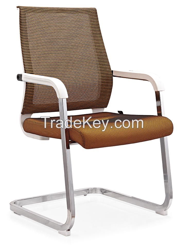 medium back mesh visitor chair in conference room 
