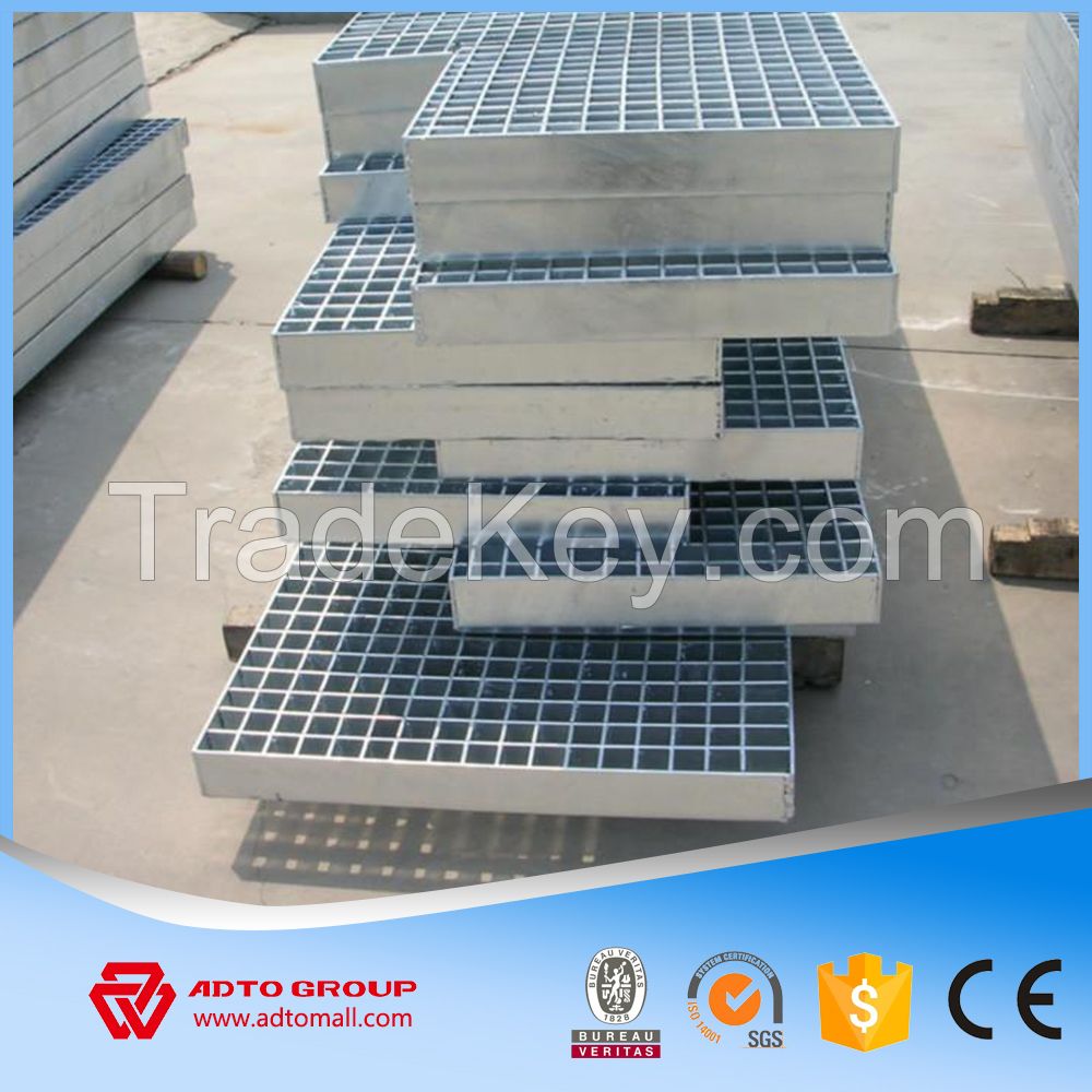 Hot Sale Hot Dip Galvanized Steel Grating Standard Size for Steel Ladders Stairs Treads Various Specification Steel Grating