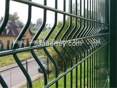 Welded Fence// 3D Triangle Bends Fencing//PVC coated Triangle Protection Fence