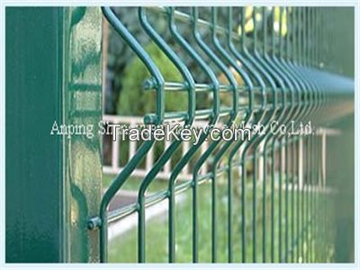 Welded Fence// 3D Triangle Bends Fencing//PVC coated Triangle Protection Fence