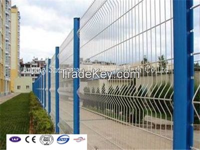Welded Fence// 3D Triangle Bends Fencing//PVC coated Triangle Protection Fence