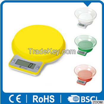 Diet Weighing Scale Round Bowl Optional Small