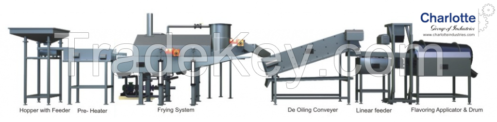 Pellet frying line