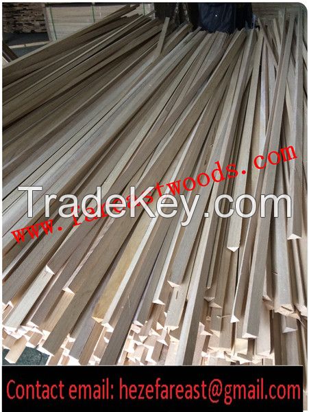 paulownia Chamfer Wood strips /triangle paulownia strip / paulownia wood sticks