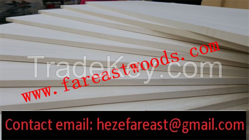 paulownia jointed board / paulownia edge glued panel / paulownia timber