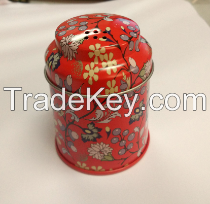 Round Tea Tin Can