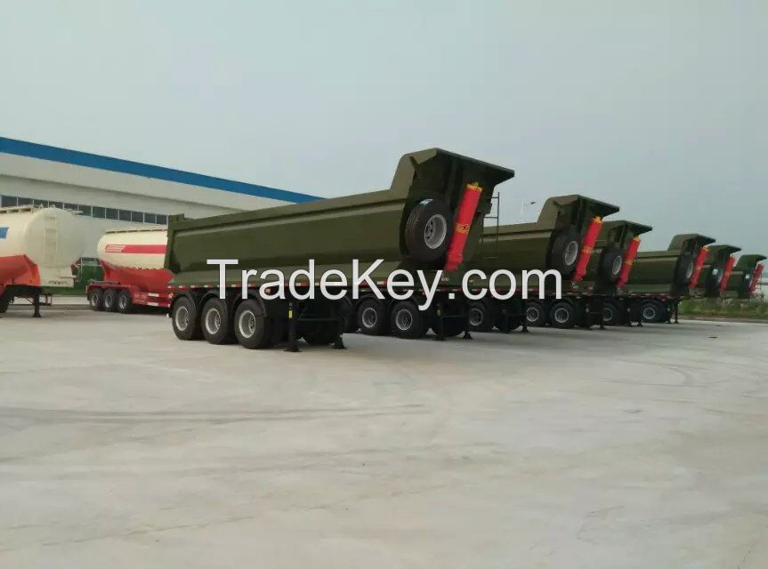 Sell Rear Dump Semi Trailer Tipping Truck trailer