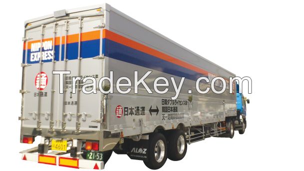 Sell box semi trailer van-type truck trialer