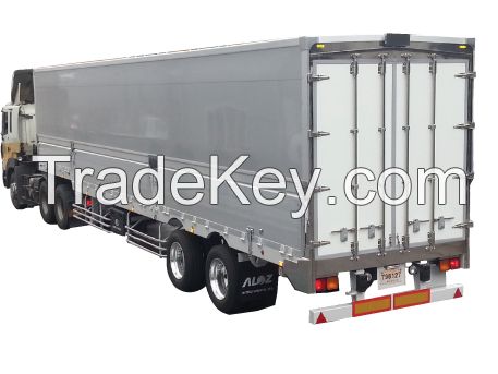 Sell box semi trailer van-type truck trialer