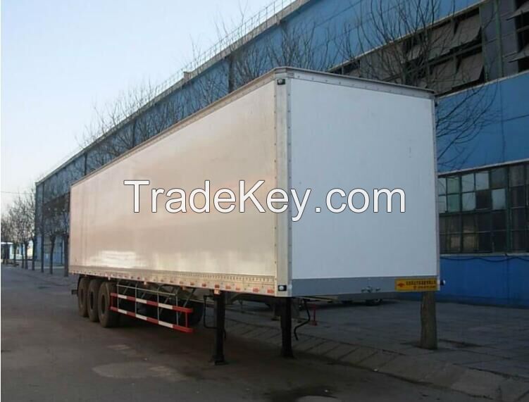 Sell box semi trailer van-type truck trialer