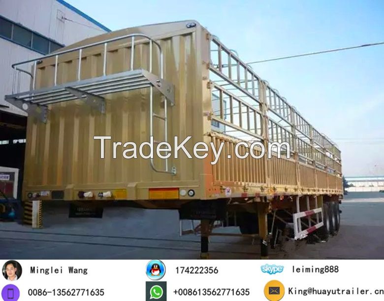 Sell Stake Semi Trailer, Fence truct railer Live stock trailer