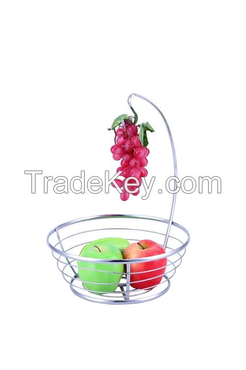 fruit basket with banana holderï¼Œstorage basket with banana holderï¼Œfruit bowl