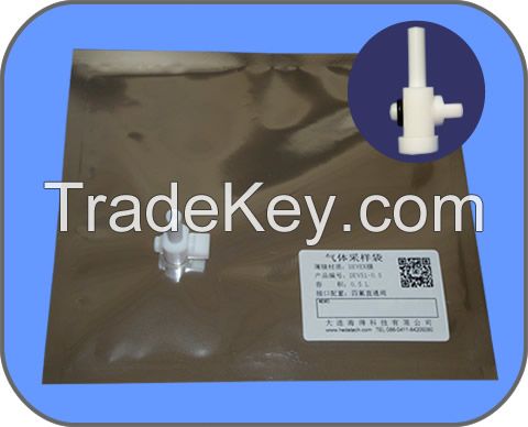 DEVEX Gas Sampling Bag with PTFE straight valve