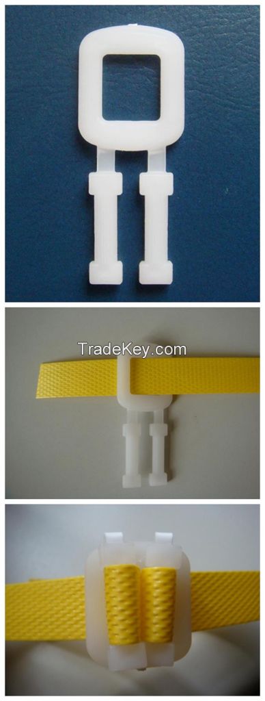 Manual packing poly strap buckle