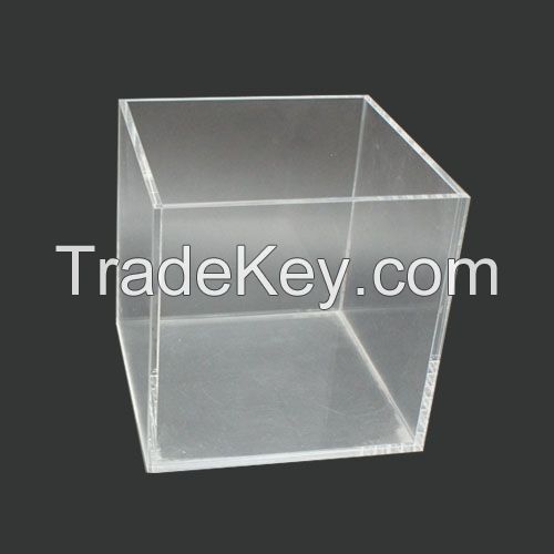 Square Acrylic packaging Boxes / Acrylic Storage Boxes with lids