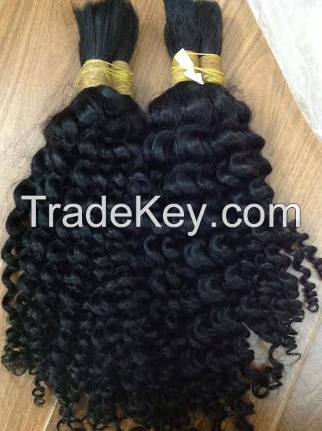 Vietnamese best wholesale price for 100% natural wavy/curly bulk hair 10- 30 inches with highest quality