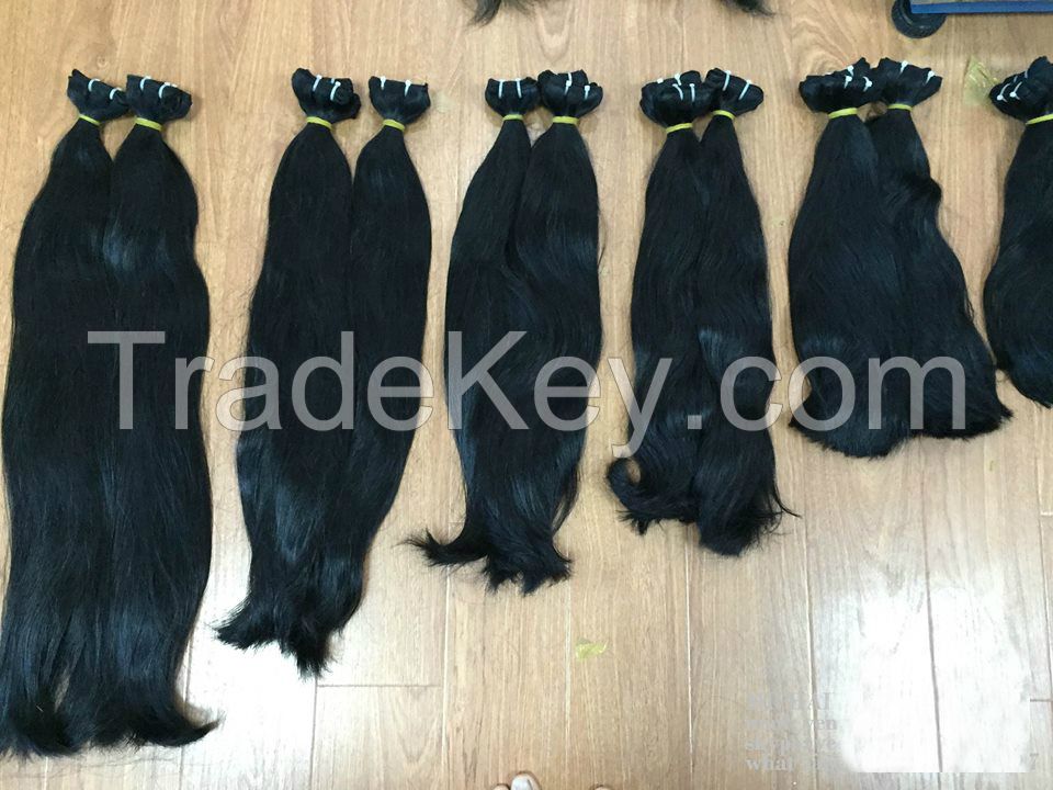 Vietnamese best wholesale price for 100% natural straight weft hair 10- 30 inches with highest quality