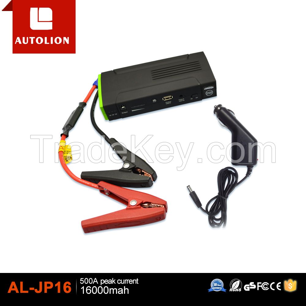 2015 hot selling 16000mah  Emergency tools Car jump starter to be used when car is powered off and car jump start