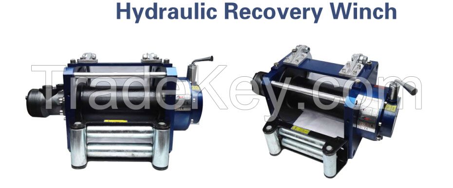 8000lb hydraulic recovery winch