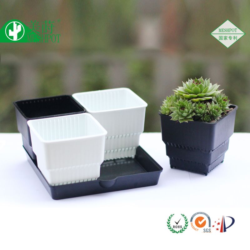 Square root control plastic flower pot nursery pot