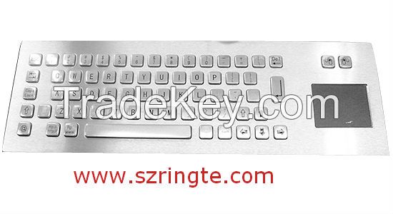 vandal-proof metal keyboard/kiosk keyboard/panel mount keyboard