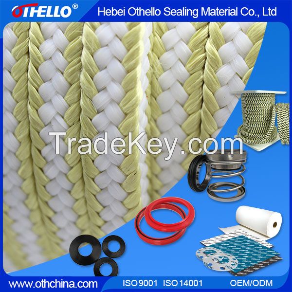Aramid/Kevlar Gland Packing Braided with PTFE