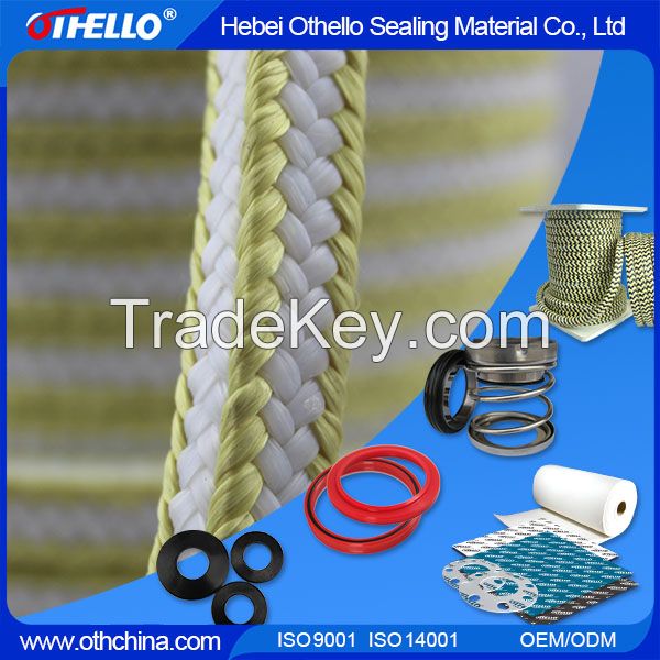 Aramid/Kevlar Gland Packing Braided with PTFE