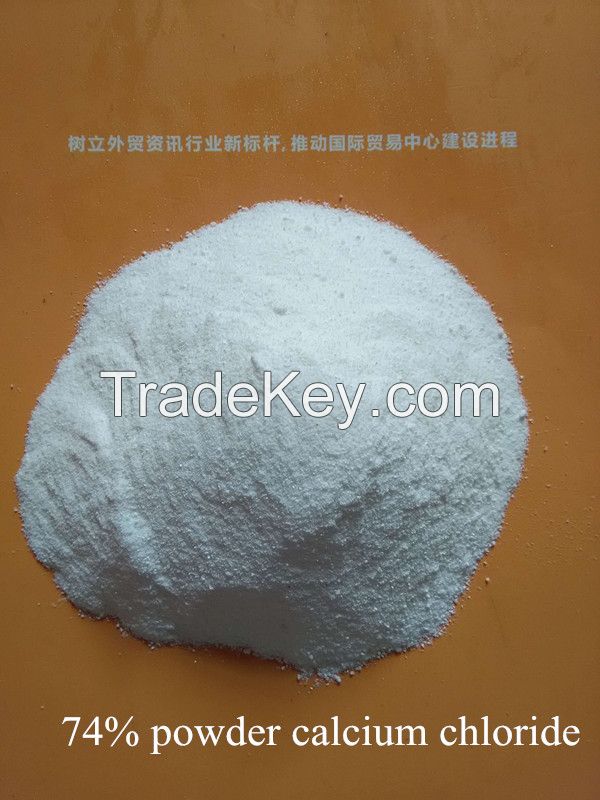 dehydrate calcium chloride 74% powder