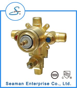 Tub and Shower Pressure Balance Valve with Diverter