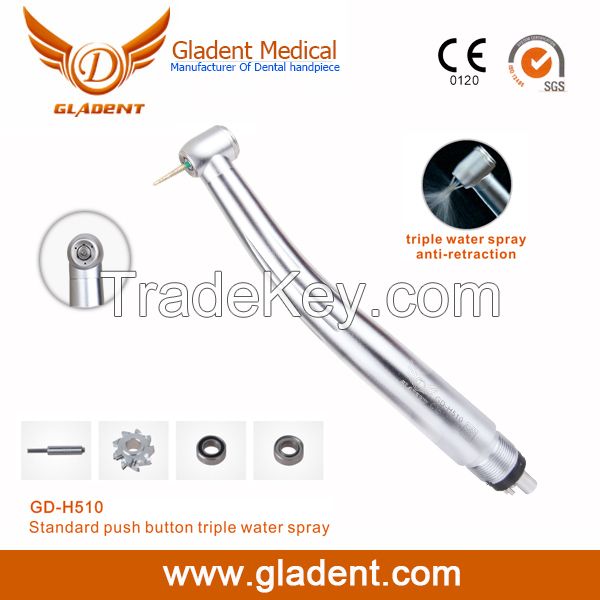 2015 hot selling Standard push button high speed handpiece