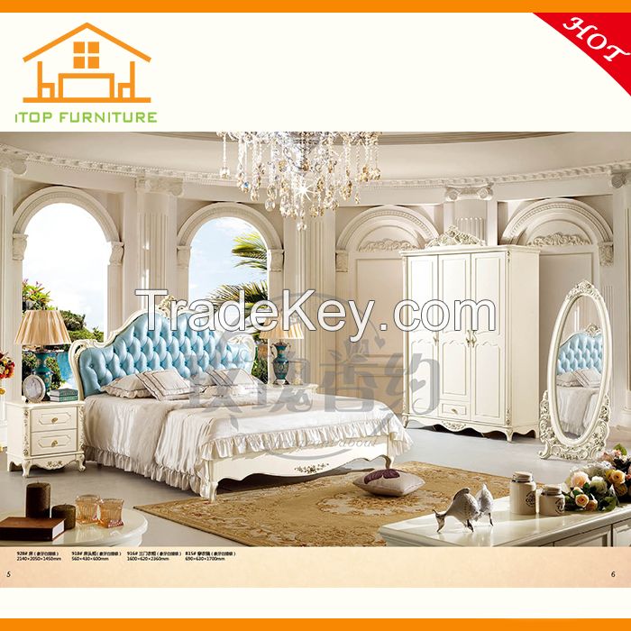 bed leather bed modern bed bedroom furniture