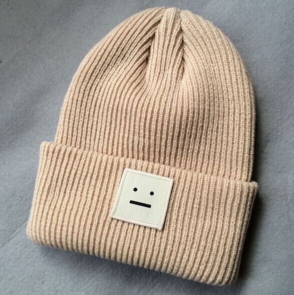 Custom Slouchy Winter Knitted Beanie Hat For Men Women