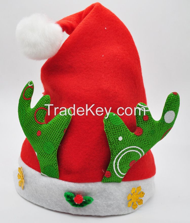 Wholesale Good Quality Plush Unique Christmas Santa Hat For Girls & Women