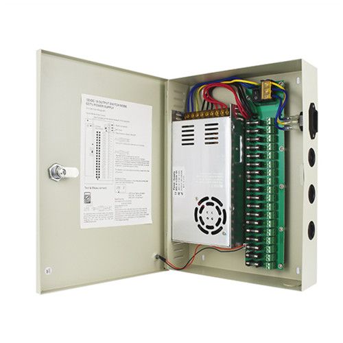 18 ways CCTV camera power supply 240w switching power supply 18CH centralized power supply box AC to DC power supply