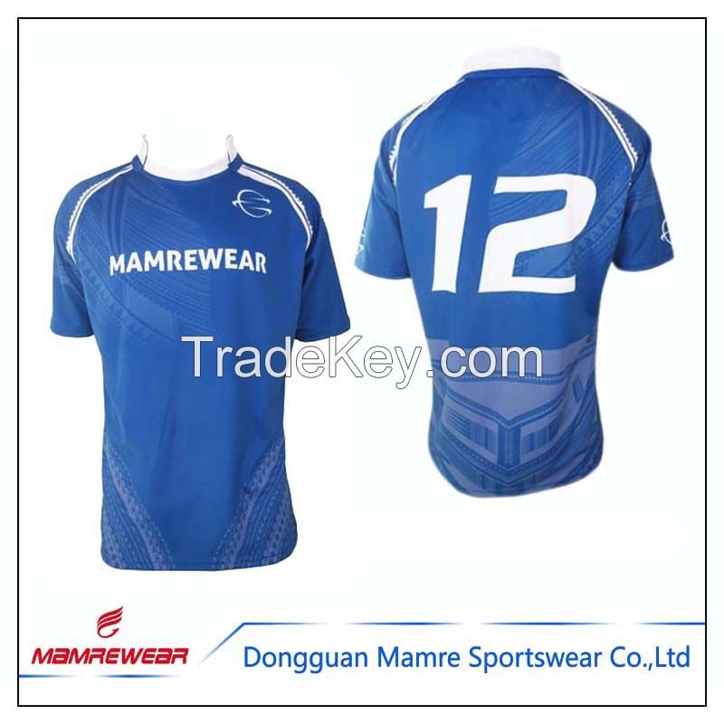 2017 Free hot design style professional printed rugby jersey with low price forsale sportsuits