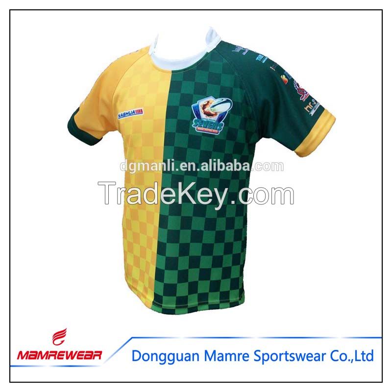 2017 Free hot design style professional printed rugby jersey with low price forsale sportsuits