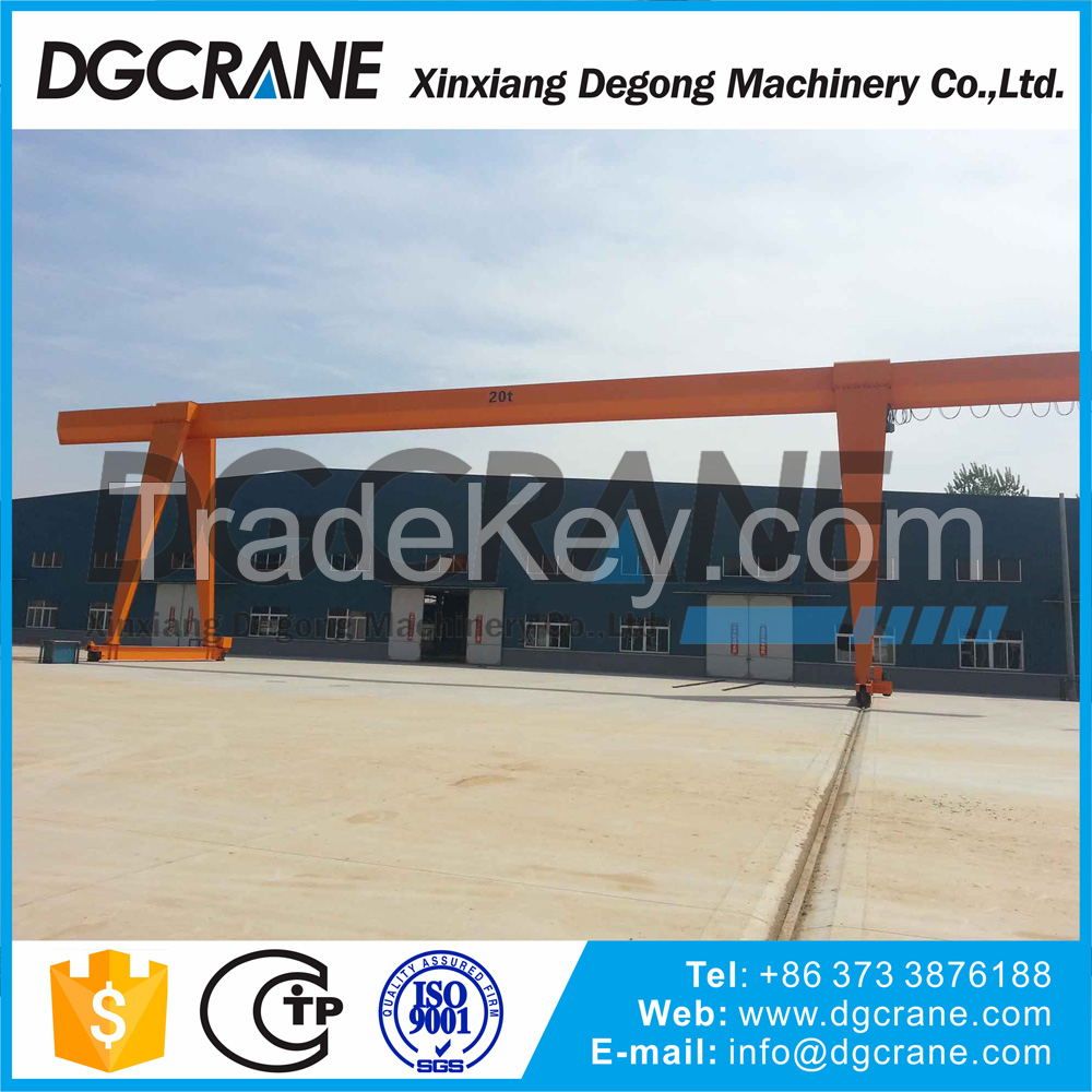 Workshop used high quality 10 ton 20 ton 25 ton engineering design gantry crane  